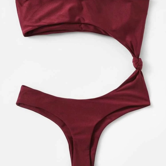 GORGEOUS MAROON TANKINI - Picture 3 of 3